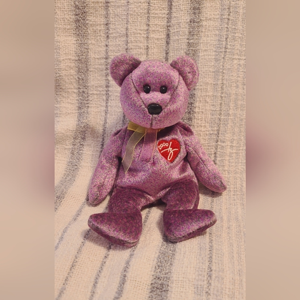 Beanie  Babies Ty Rare Beanie Baby 2000 Signature Bear